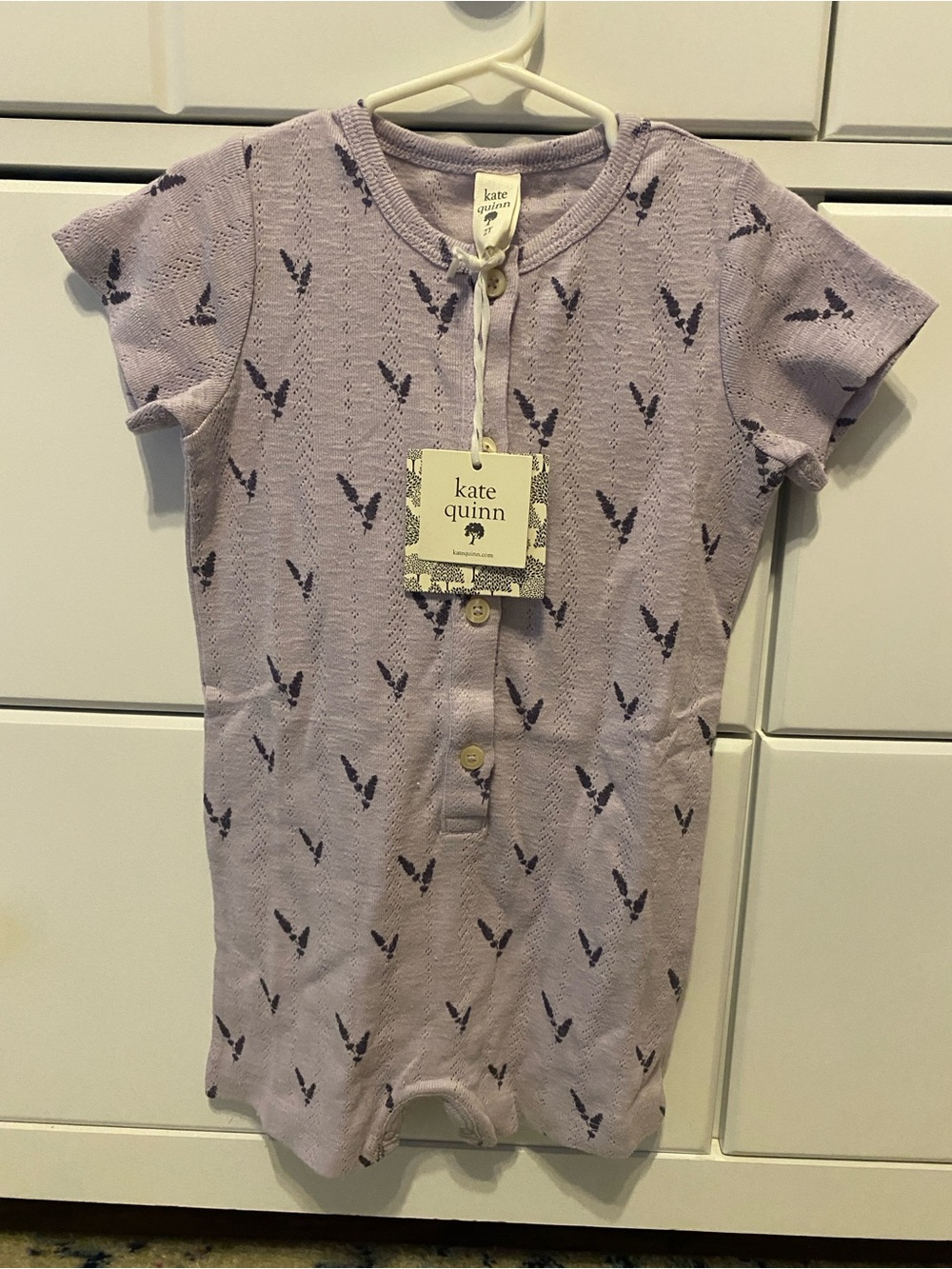 Kate Quinn Union Shortie Lilac Sprig / Size 2T / NWT
